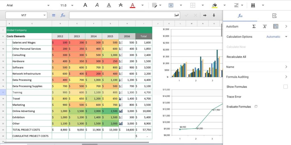 Los 7 mejores softwares para crear hojas de cálculo Los 7 mejores softwares para crear hojas de cálculo
